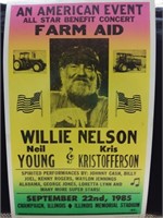 Cardboard Event Poster-Willie Nelson