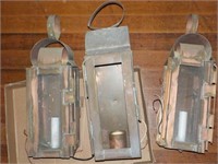 3 tin elec. Candleholders