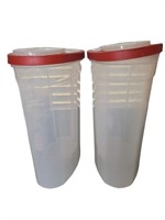 Lot of 2 Rubbermaid Pourable Storage Containers