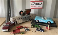 DIE CAST TRUCKS-CARS-TRACTOR TOYS