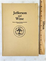 Jefferson and Wine 1976 Signed HC Book, Lawrence