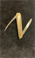 Gold Filled Watch FOB Pocket Knife