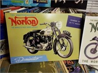 2 Norton Motorcyle Metal Signs
