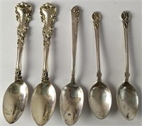 Sterling Silver Dematasse Spoons (5), 55.2g