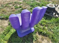 Purple hand chair