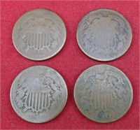 1864 / 65 / 66 / 67 - 2 Cent Pieces