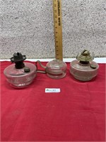 3 Clear Lamp Bases