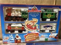 Battery operated musical Christmas train