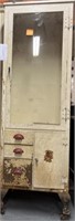 Vintage medical cabinet; 10x15x66