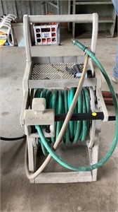 Garden hose and reel stand