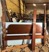 Late 20th Century King Rice Four Poster Bed