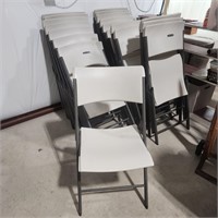19 Lifetime folding chairs