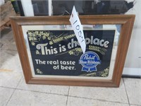 Pabst Blue Ribbon Mirror & Artwork