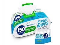 Dura Cleanse 150pk CPAP Wipes + 6 Travel Wipes
