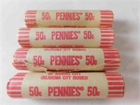 4 rolls of pennies