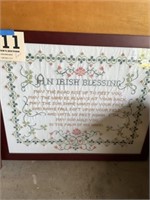 Embroidery Irish blessing sampler
And an Irish