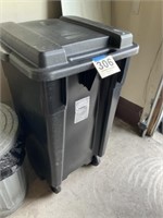 50 gal. Garbage can on 
Wheels