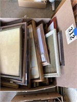 Box lot of frames