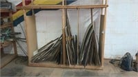 Miscellaneous Scrap Wood, Laminate and Wood Rack