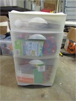 ORGANIZER W/ CRAFT SUPPLIES