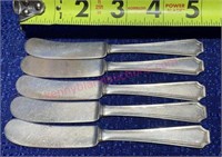 Sterling Silver butter spreaders 3.07-ozt