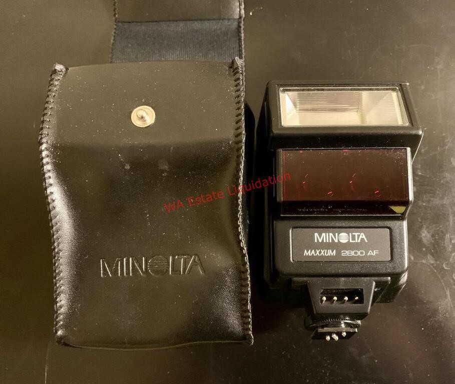 Minolta Maxxum 2800AF Mount Flash with Case