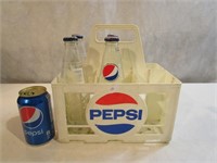 Lot Pepsi 1rack plastique + 4 petites bouteilles