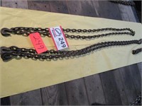 (2) Chains 3/8"- 7'6" 1 Hook, 2 Repair