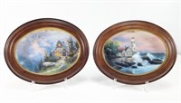 (2) Thomas Kinkade's Scenes of Serenity Plates