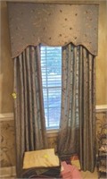 PAIR OF WINDOW TREATMENTS