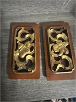 Antique asian wood carvings