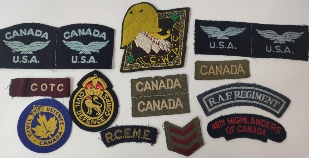 WW2 Vintage Military Patches