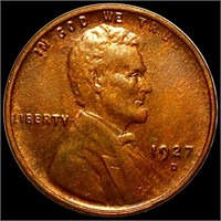 1927-D Lincoln Wheat Penny CLOSELY UNC