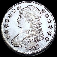 1831 Capped Bust Half Dollar CLOSELY UNC