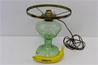 Vintage Uranium Glass Lamp