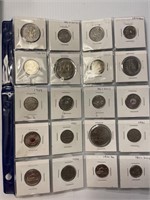 20 Canadian Coins in Holder