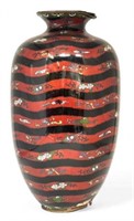 Large Japanese Cloisonne Vase, AS IS.