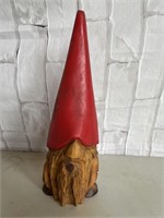 WOODEN CARVED GNOME