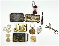 VTG KNIFE, LIGHTER, BELT BUCKLES & MORE