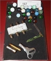 Vintage Marbles Pitch Pipe Skate Key & Pen Knife