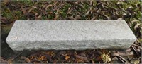 Granite headstone base: 54.5"W x 12.5"D x 8"H