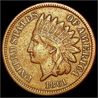 1861 Indian Head Cent NEARLY UNCIRCULATED