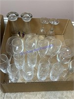 Assortment of Glasses & Stemware