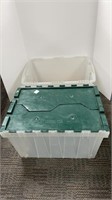 (2) storage totes (1 without lid)