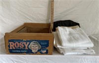 Wooden Crate, Towel, Curtains & More