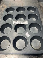 Cup Cake Pan Small 12 hole lot of 2