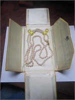 Cultured Pearl Necklace w/Clasp Marked G(German)