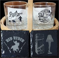 A Christmas Story Rocks Glasses & Coasters