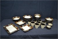 39pcs Pfaltzgraff Taos Stoneware Dishes