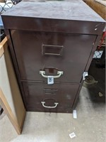 Metal Filing Cabinet & Cork Board